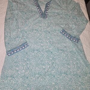 Foxcroft For Appleseeds Wrinkle Free Womens 3/4 Sleeve Blouse Size 12